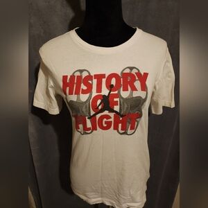 Jordan "History of Flight" White T-Shirt Big Boy’s Size S